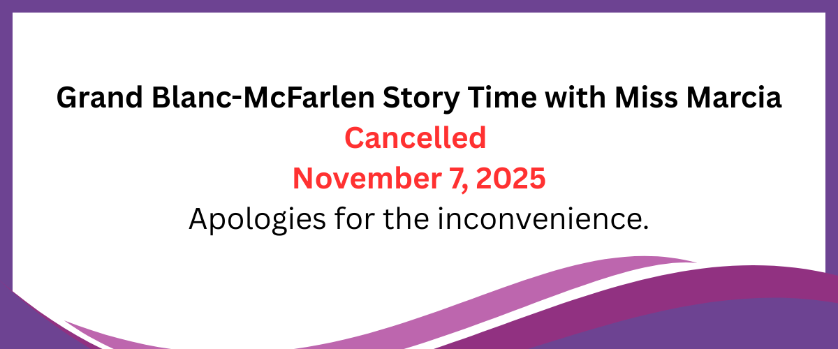 GB Story Time Cancelled Nov 7, 2025