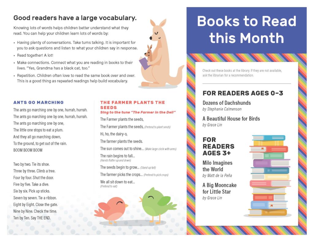 May 2025 page with songs and book recommendations
