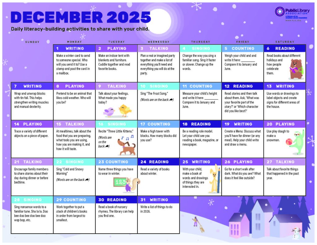 December 2025 calendar page