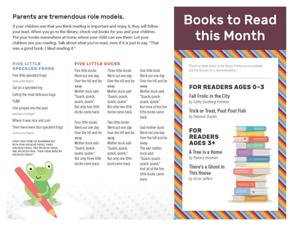October 2025 page with songs and book recommendations