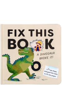 Fix this book, A dinosaur broke it!