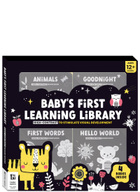 Baby's First Learning Library: a high contrast book.