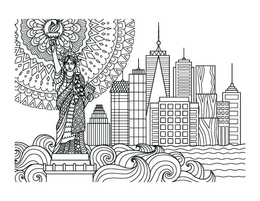 NYC Coloring Page