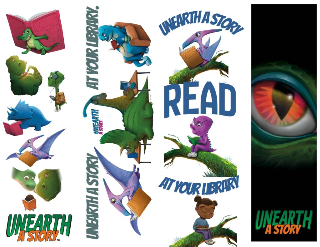Unearth a Story Reading Log Bookmarks